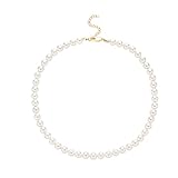 PRETOLE Perlenkette Halskette Chokerkette Hochzeitsgeschenk für Damen Herren