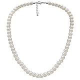 Holibanna Runde Nachahmung Perlenkette Hochzeit Perlenkette für Bräute (Weiß)