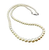 Akoya Perlen Kette Creme Echte Japanische Perlen ca. 47 cm