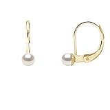 Pearls & Colors - Akoya Perlen Ohrringe - Mehrere Größen verfügbar - Qualität AA+ - Gold - Damen Schmuck