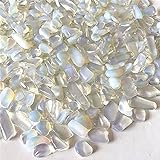 500stk Mondstein Perlen, Opal, Edelstein Perlen 3mm ~ 5mm Trommelstein Chip Syntetischer Edelsteine Halbedelstein Schmuckperlen Schmuckstein, Beads Gemstone